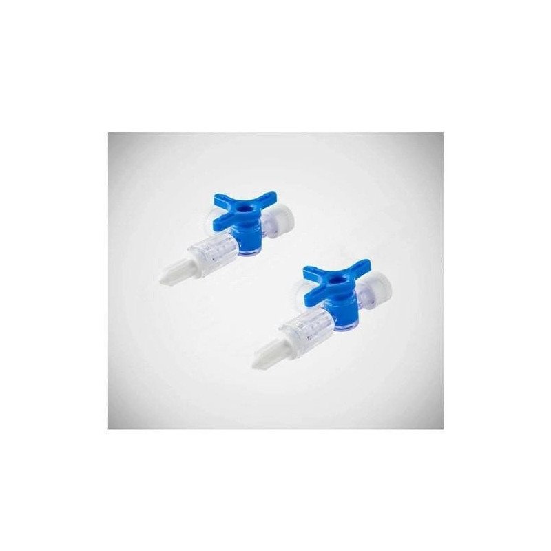Romsons Bi-Valve Three Way Stop Cock GS 3040 | Sterile Medical Stop Cock Valve with Rotator