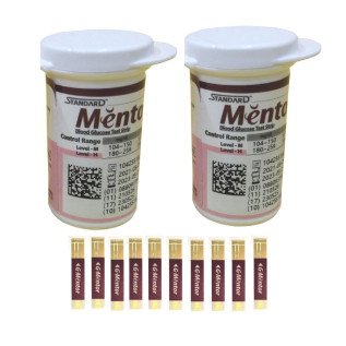 Standard Mentor Blood Glucose Strips – 50 Pack