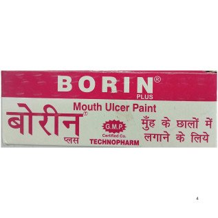 Borin Plus Mouth Ulcer Paint – Fast-Acting Mouth Ulcer Treatment for Pain Relief and Healing of Oral Sores