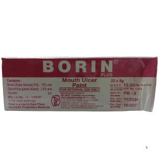 Borin Plus Oral Ulcer Relief Solution
