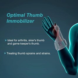 Tynor Thumb Spica Splint F-06 | Support for Thumb Injury, Pain Relief & Stabilization | Lightweight & Adjustable Brace