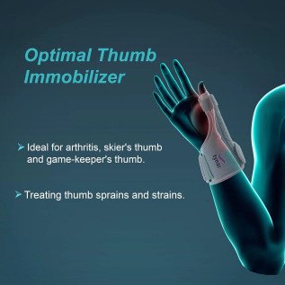 Tynor Thumb Spica Splint F-06 | Support for Thumb Injury, Pain Relief & Stabilization | Lightweight & Adjustable Brace