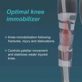 Tynor Knee Immobilizer Urbane 19" D-42 | Support & Stability for Post-Surgery, Ligament Injuries, and Fracture Recovery