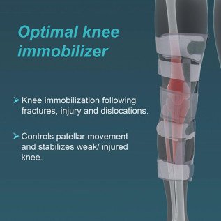 Tynor Knee Immobilizer Urbane 19" D-42 | Support & Stability for Post-Surgery, Ligament Injuries, and Fracture Recovery