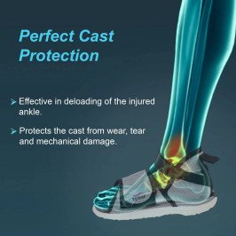 Tynor Cast Shoe (Rocker Sole) C-08 – Protects Plaster Cast