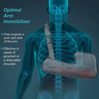 Tynor Pouch Arm Sling (Tropical) – Breathable Arm Support Sling for Shoulder Injuries and Fracture Recovery