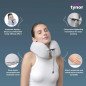 Tynor Travel Pillow L-93 for Neck Support, Soft Memory Foam Cushion, Compact for Flights, Car & Train Travel, U-Shape Design