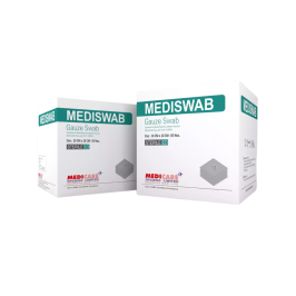 Mediswab 10cm x 10cm Sterile Gauze Swabs for Dressing