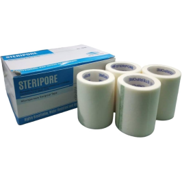 Steripore Paper Tape 7.5cm x 9.1mtr (3 inch) – Hypoallergenic, Breathable Surgical Tape for Extra-Wide Wound Dressing