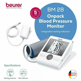 Beurer BM28 Blood Pressure Monitor with Adaptor – Digital Blood Pressure Machine for Accurate Home Monitoring