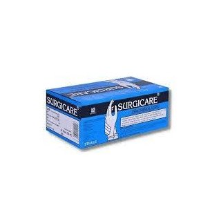 Surgicare Rubber Disposable Surgical Gloves Size 7.5