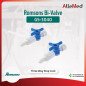 Romsons Bi-Valve Three Way Stop Cock GS 3040 | Sterile Medical Stop Cock Valve with Rotator
