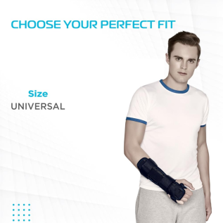 Vissco PC 0647 Forearm Brace for Wrist and Arm Support | Long Forearm Brace for Pain Relief and Orthopedic Stability