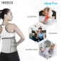 Vissco PC 1405 Neoprene Lumbar Belt – 9" Neoprene Lower Back Brace for Posture Correction and Pain Relief