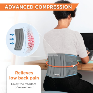 Vissco PC 0102 Lumbocare Belt – Lumbo Sacral Support Belt for Posture Correction and Lower Back Pain Relief