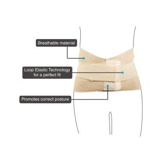 Vissco PC 0101 Sacro Lumbar Belt – Lower Back Pain Support & Posture Correction with Lumbar Spine Compression