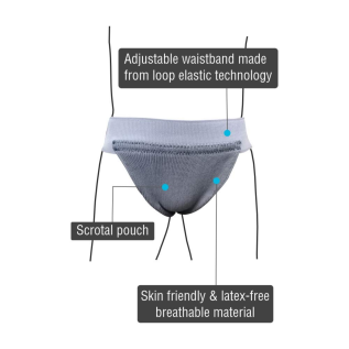 Vissco PC 0516 Scrotal Support – Post-Surgery Testicular Support Belt for Inguinal Hernia Relief and Male Suspension