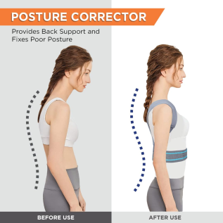 vissco PC 0807 Posture Aid – Upper Back Support Brace and Posture Correction Belt for Spine Alignment
