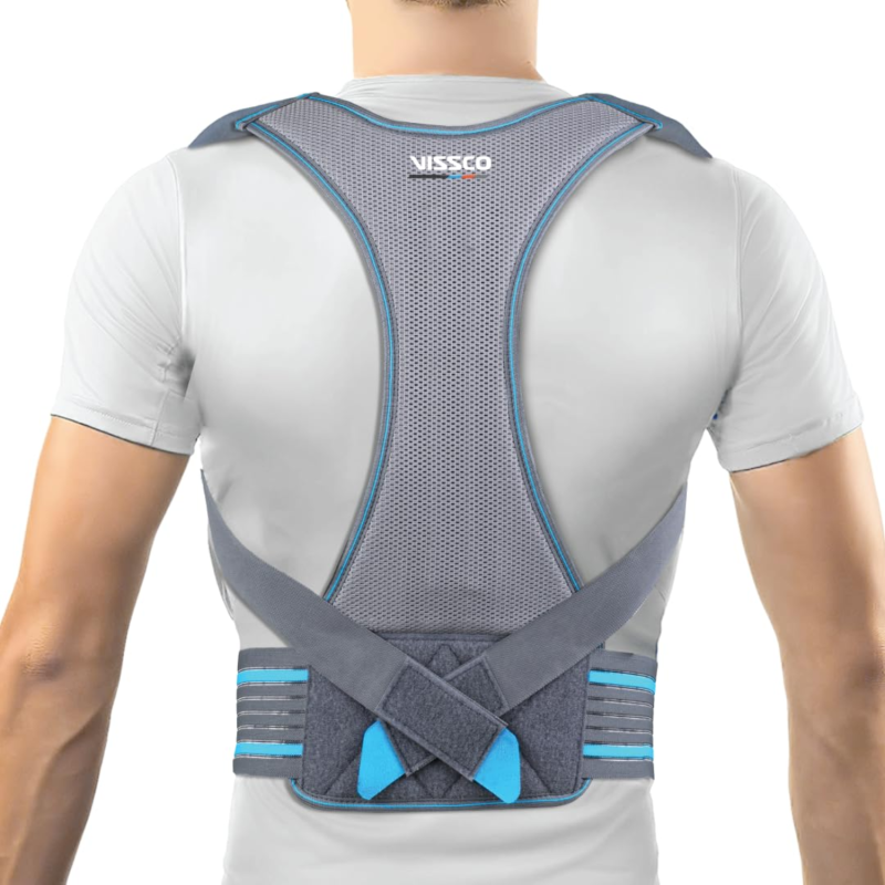 vissco PC 0807 Posture Aid – Upper Back Support Brace and Posture Correction Belt for Spine Alignment vissco PC 0807 Posture Aid – Upper Back Support Brace and Posture Correction Belt for Spine Alignment