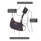 vissco PC 2805 Arm Sling – Adjustable Arm Sling for Injury Recovery and Daily Shoulder Support vissco PC 2805 Arm Sling – Adjustable Arm Sling for Injury Recovery and Daily Shoulder Support