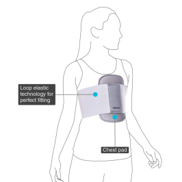 vissco PC 0626 Sternal Brace – Adjustable Sternum Support Brace for Chest Stability After Surgery or Fracture
