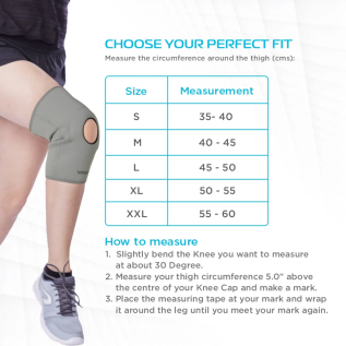 Vissco Neoprene Knee Brace PC 1403 – Adjustable Patella Knee Support for Pain Relief and Stabilization