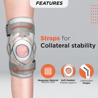 Vissco PC 1404 A Closed Type Knee Support | Comfortable & Durable Orthopedic Knee Brace for Daily Use