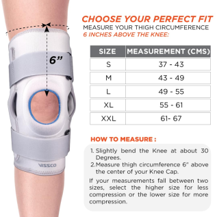 Vissco PC 1431 Neoprene Hinged Knee Stabilizer | Brace
