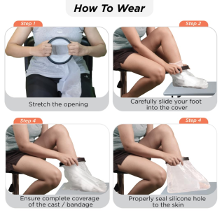 Vissco leg cast cover – up to ankle protection