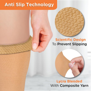 Vissco PC 5702 Compression Stockings – Class II Thigh Length Medical Support for Enhanced Leg Circulation & Recovery