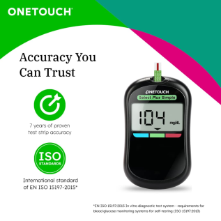 Diabetes Monitoring Device – One Touch Select Plus with Strips