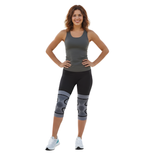 Rossify Knee Cap Deluxe for Knee Support for Pain Relief – Elastic Compression Knee Brace for Daily Use