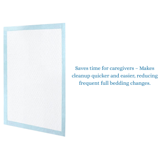 Rossify Super Absorbent Underpads 90X60 cm top layer detail